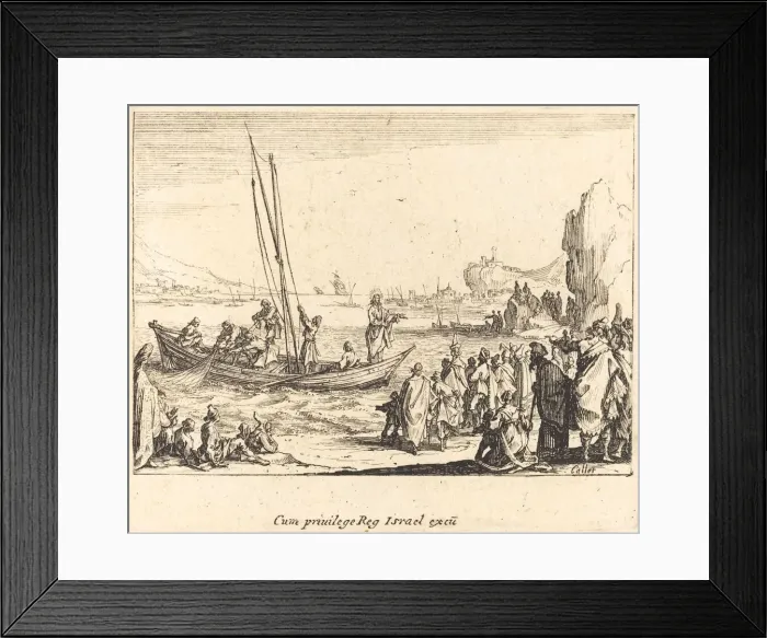 Framed Print : Fisher of Men, 1635. Creator: Jacques Callot Framed Print : Fisher of Men, 1635. Creator: Jacques Callot