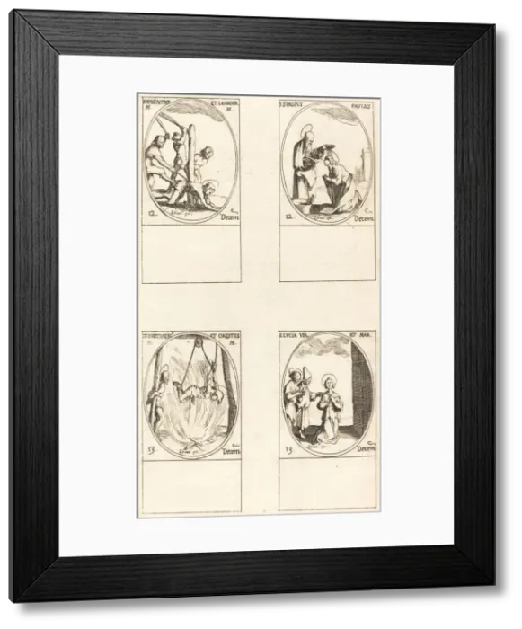 Framed Print : Sts. Maxentius & Leander;Sts. Sergius & Paul;Sts. Eustratius & Orestes;St Framed Print : Sts. Maxentius & Leander;Sts. Sergius & Paul;Sts. Eustratius & Orestes;St