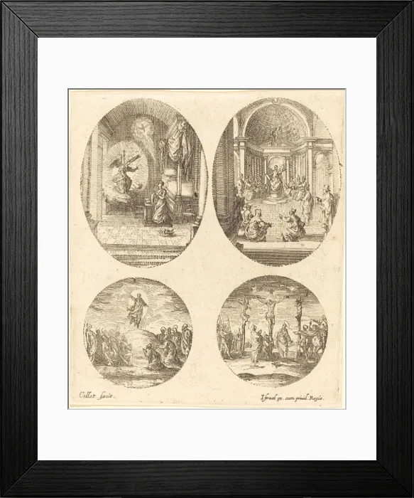 Framed Print : Mysteries of the Passion, c. 1631. Creator: Jacques Callot Framed Print : Mysteries of the Passion, c. 1631. Creator: Jacques Callot