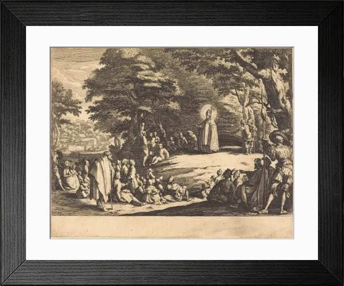 Framed Print : Saint Amond, 1621. Creator: Jacques Callot Framed Print : Saint Amond, 1621. Creator: Jacques Callot