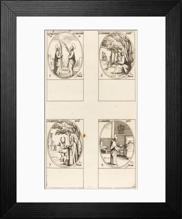 Framed Print : Sts. Philoteus and Theotimus; St. Leonard; St. Florentinus; St. Godfrey Framed Print : Sts. Philoteus and Theotimus; St. Leonard; St. Florentinus; St. Godfrey