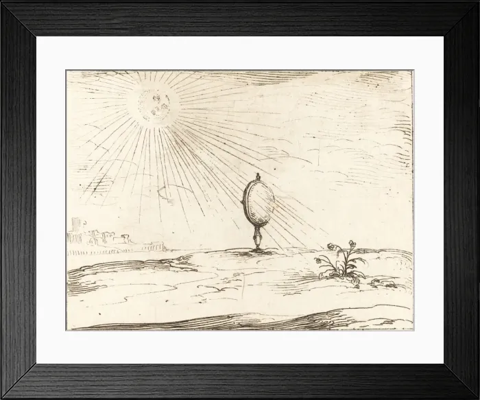 Framed Print : Rays of the Sun. Creator: Jacques Callot Framed Print : Rays of the Sun. Creator: Jacques Callot