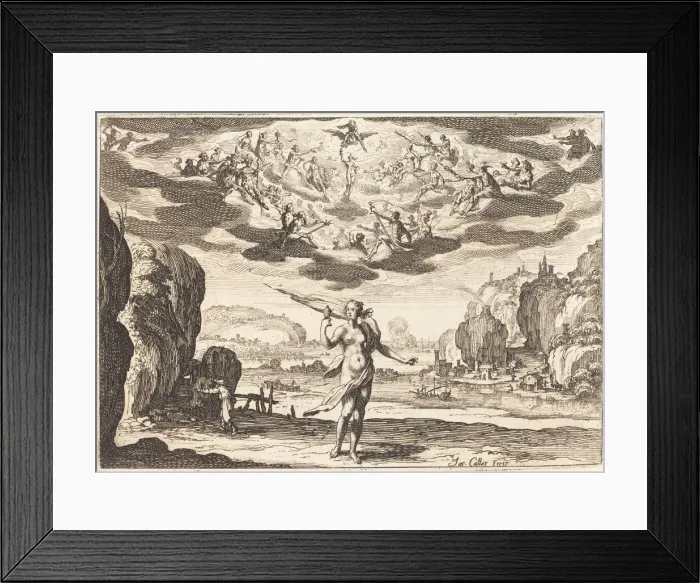 Framed Print : Pandora, 1625. Creator: Jacques Callot Framed Print : Pandora, 1625. Creator: Jacques Callot