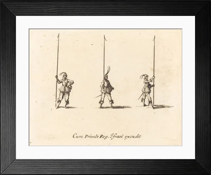 Framed Print : Drill with Raised Pikes, 1634 / 1635. Creator: Jacques Callot Framed Print : Drill with Raised Pikes, 1634 / 1635. Creator: Jacques Callot