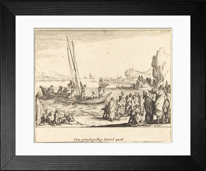 Framed Print : Fisher of Men, 1635. Creator: Jacques Callot Framed Print : Fisher of Men, 1635. Creator: Jacques Callot