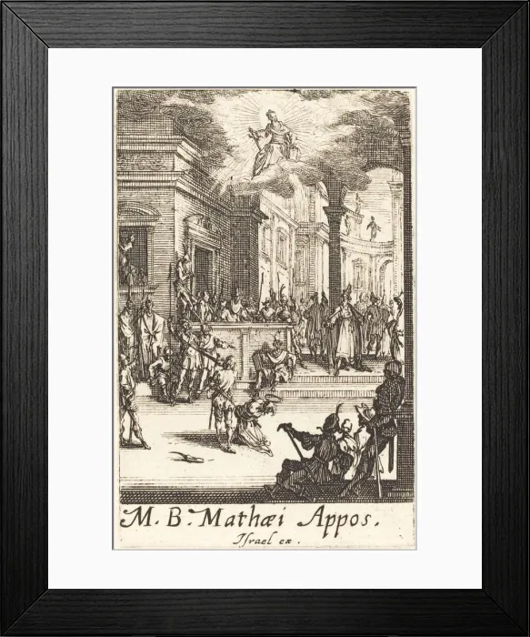Framed Print : The Martyrdom of Saint Matthew, c. 1634 / 1635. Creator: Jacques Callot Framed Print : The Martyrdom of Saint Matthew, c. 1634 / 1635. Creator: Jacques Callot