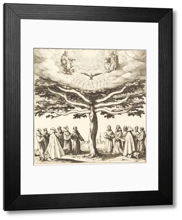 Framed Print : The Holy Trinity in the Tree of Life, Adored by Franciscans, in or after 1621 Framed Print : The Holy Trinity in the Tree of Life, Adored by Franciscans, in or after 1621