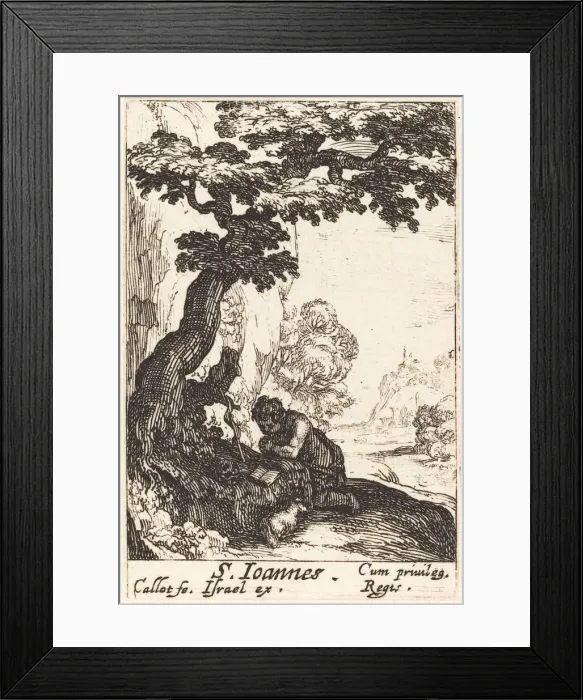Framed Print : Saint John the Baptist. Creator: Jacques Callot Framed Print : Saint John the Baptist. Creator: Jacques Callot