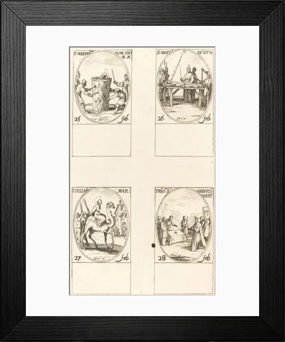 Framed Print : St. Nicephorus; St. Nestor; St. Julian; Translation of St. Augustin Framed Print : St. Nicephorus; St. Nestor; St. Julian; Translation of St. Augustin
