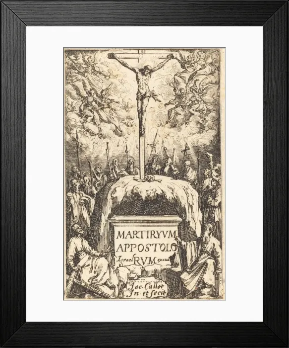 Framed Print : Title Page for The Martyrdoms of the Apostles, c. 1634 / 1635 Framed Print : Title Page for The Martyrdoms of the Apostles, c. 1634 / 1635