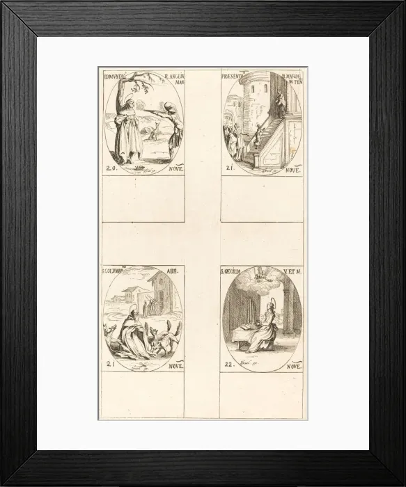 Framed Print : Edmund, King of England, Martyr; Presentation of the Virgin; St. Columba; St. Cecil Framed Print : Edmund, King of England, Martyr; Presentation of the Virgin; St. Columba; St. Cecil