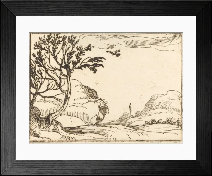Framed Print : Turtle Dove Flying in the Desert. Creator: Jacques Callot Framed Print : Turtle Dove Flying in the Desert. Creator: Jacques Callot