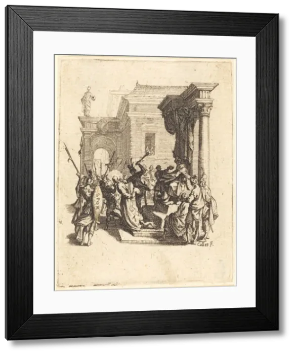 Framed Print : Christ Condemned to Death by Pilate, c. 1624 / 1625. Creator: Jacques Callot Framed Print : Christ Condemned to Death by Pilate, c. 1624 / 1625. Creator: Jacques Callot