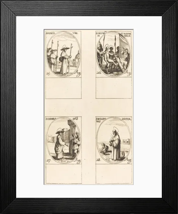 Framed Print : St. Patricia; Sts. Secundus and Alexander; St. Cesarius; St. Augustin Framed Print : St. Patricia; Sts. Secundus and Alexander; St. Cesarius; St. Augustin