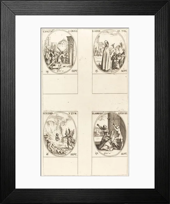 Framed Print : Exaltation of the Holy Cross; St. Aper; St. Euphemia; St. Lambert Framed Print : Exaltation of the Holy Cross; St. Aper; St. Euphemia; St. Lambert