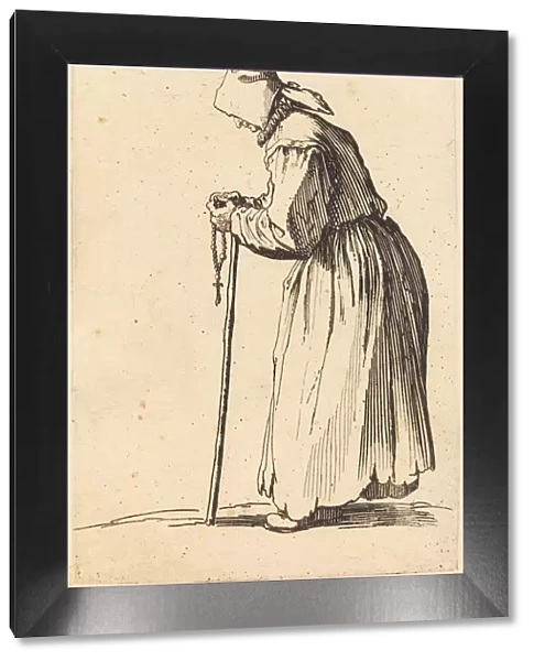 Beggar Woman with Rosary, c. 1622. Creator: Jacques Callot