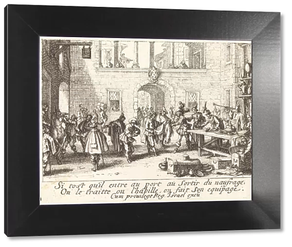The Parents Bestow Gifts, 1635. Creator: Jacques Callot