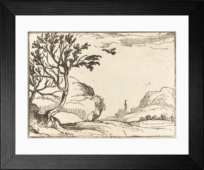 Framed Print : Turtle Dove Flying in the Desert. Creator: Jacques Callot Framed Print : Turtle Dove Flying in the Desert. Creator: Jacques Callot