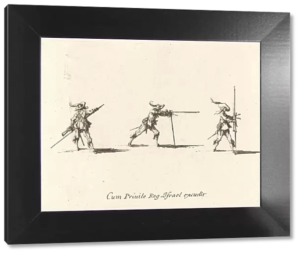 Taking the Firing Position with the Musket, 1634  /  1635. Creator: Jacques Callot