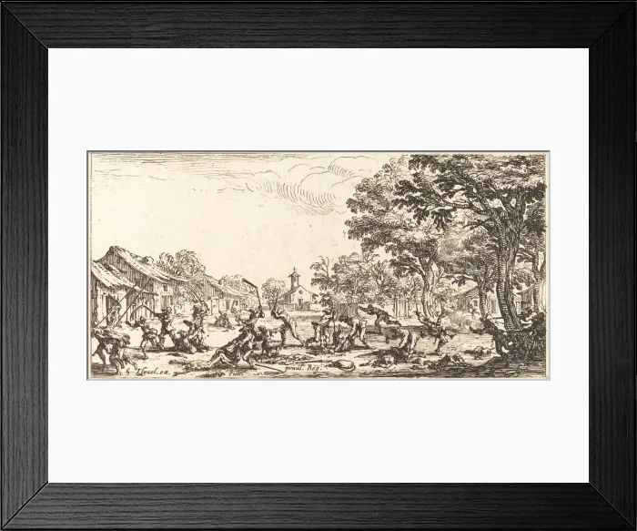 Framed Print : The Peasants Revenge, c. 1633. Creator: Jacques Callot Framed Print : The Peasants Revenge, c. 1633. Creator: Jacques Callot