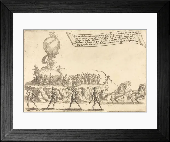 Framed Print : The Float of the Sun, 1616. Creator: Jacques Callot