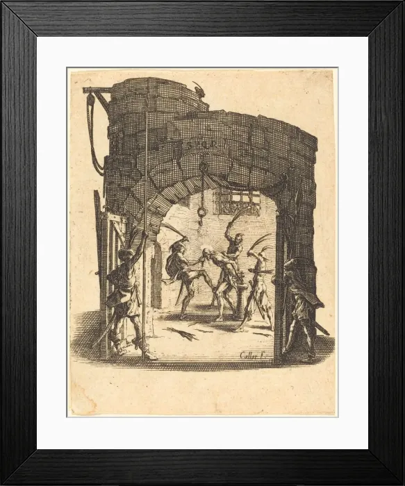 Framed Print : The Flagellation, c. 1624 / 1625. Creator: Jacques Callot Framed Print : The Flagellation, c. 1624 / 1625. Creator: Jacques Callot