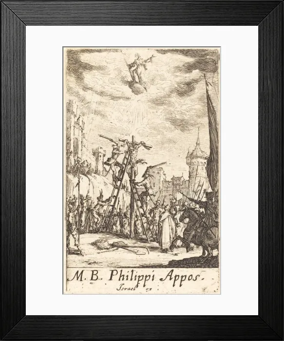Framed Print : The Martyrdom of Saint Philip, c. 1634 / 1635. Creator: Jacques Callot Framed Print : The Martyrdom of Saint Philip, c. 1634 / 1635. Creator: Jacques Callot