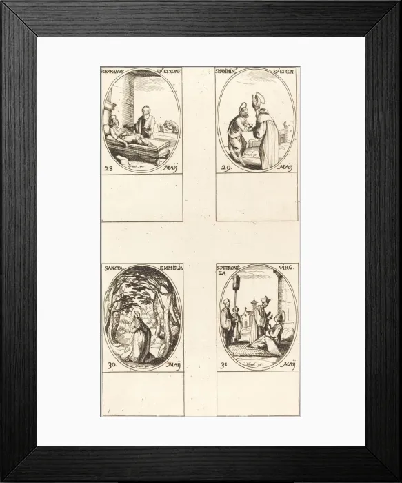 Framed Print : St. Germanus of Paris; St. Maximinus; St. Emmelia; St. Petronilla Framed Print : St. Germanus of Paris; St. Maximinus; St. Emmelia; St. Petronilla
