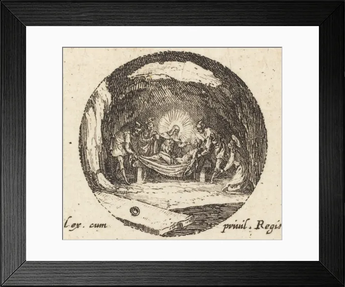 Framed Print : Christ in Limbo, c. 1631. Creator: Jacques Callot Framed Print : Christ in Limbo, c. 1631. Creator: Jacques Callot