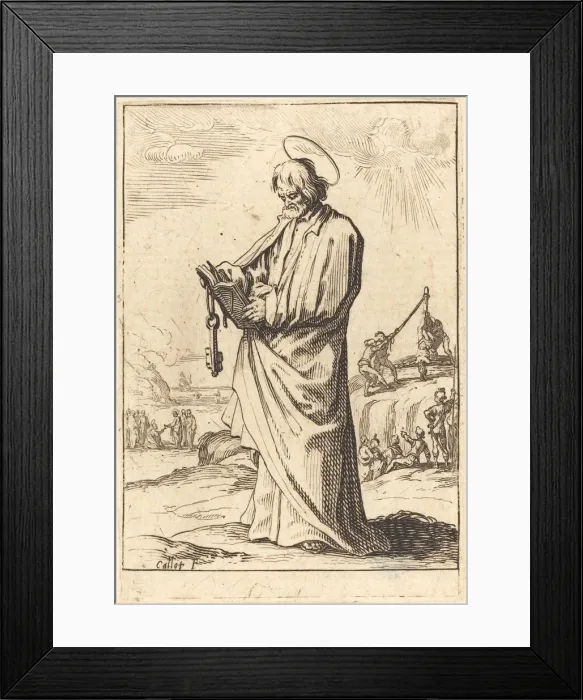 Framed Print : The Apostle Peter. Creator: Jacques Callot Framed Print : The Apostle Peter. Creator: Jacques Callot