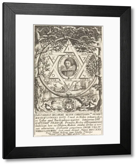 Framed Print : Charles De Lorme, 1630. Creator: Jacques Callot Framed Print : Charles De Lorme, 1630. Creator: Jacques Callot
