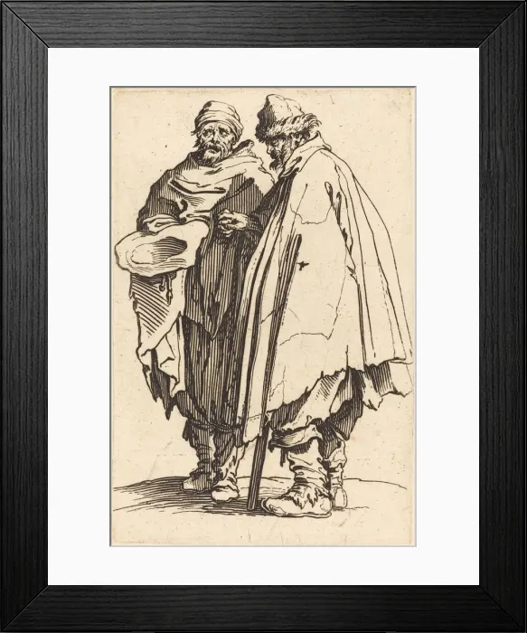 Framed Print : Blind Beggar and Companion, c. 1622. Creator: Jacques Callot Framed Print : Blind Beggar and Companion, c. 1622. Creator: Jacques Callot