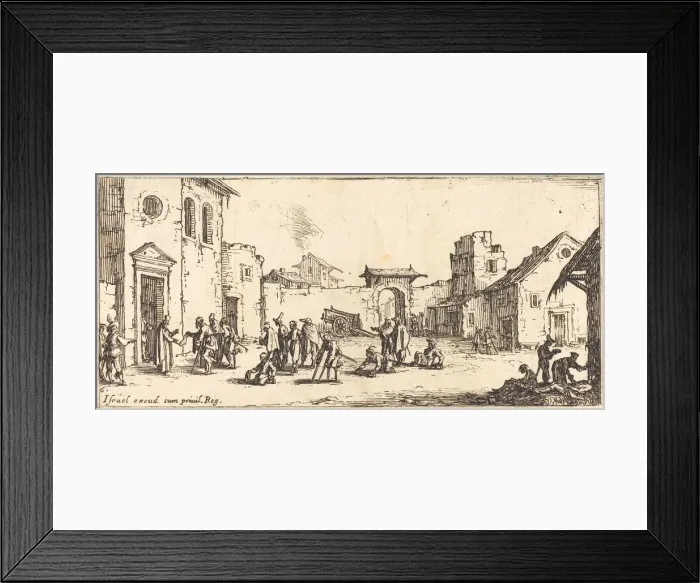 Framed Print : The Hospital, c. 1633. Creator: Jacques Callot Framed Print : The Hospital, c. 1633. Creator: Jacques Callot
