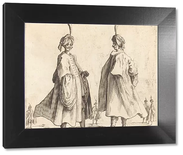 Two Turks, 1617 and 1621. Creator: Jacques Callot