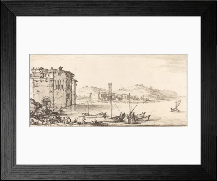 Framed Print : Loading Merchandise, probably c. 1630. Creator: Jacques Callot Framed Print : Loading Merchandise, probably c. 1630. Creator: Jacques Callot