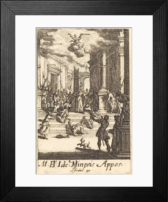 Framed Print : The Martyrdom of Saint James Minor, c. 1634 / 1635. Creator: Jacques Callot Framed Print : The Martyrdom of Saint James Minor, c. 1634 / 1635. Creator: Jacques Callot