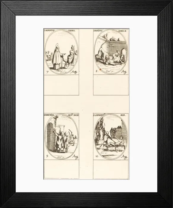 Framed Print : St. Albert of Sicliy, Carmelite; St. Marinus; St. Demetrius and Companions; St. Lauren Framed Print : St. Albert of Sicliy, Carmelite; St. Marinus; St. Demetrius and Companions; St. Lauren