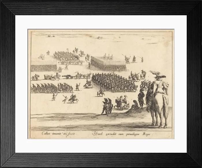 Framed Print : The Review, c. 1627 / 1628. Creator: Jacques Callot Framed Print : The Review, c. 1627 / 1628. Creator: Jacques Callot