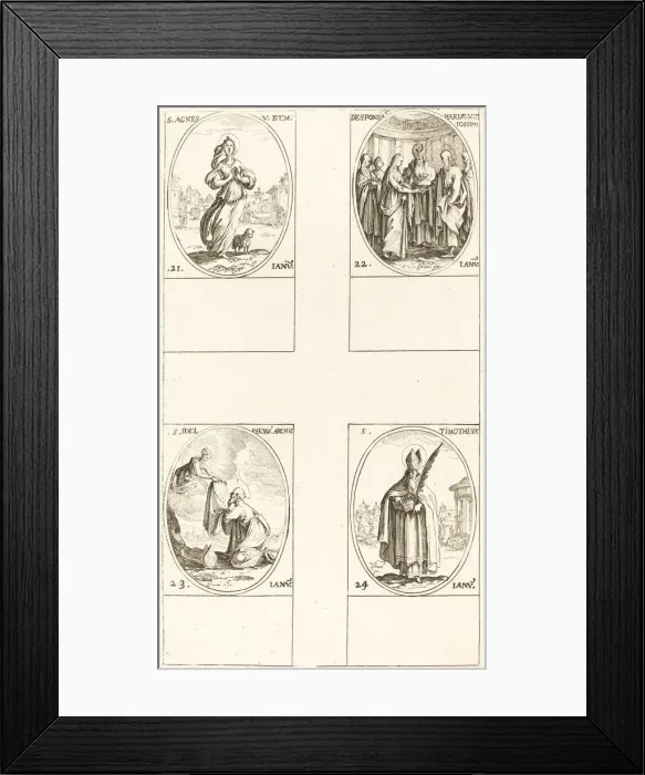 Framed Print : St. Agnes; The Marriage of the Virgin; St. Ildefonsus; St. Timothy Framed Print : St. Agnes; The Marriage of the Virgin; St. Ildefonsus; St. Timothy