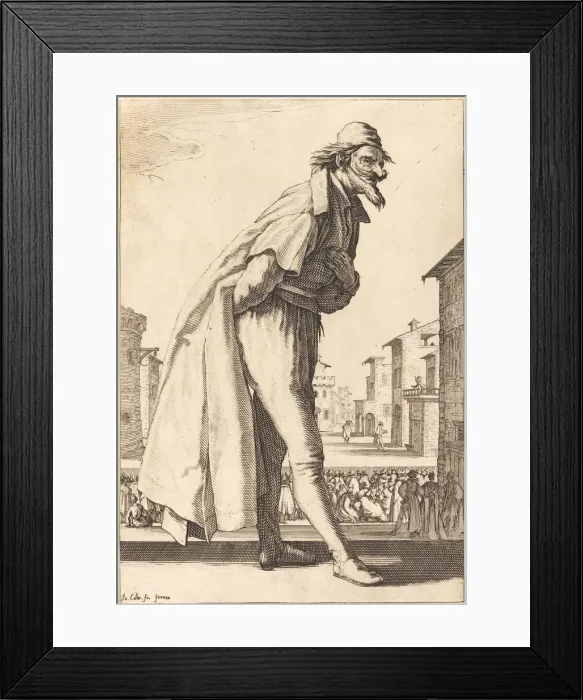 Framed Print : Pantalone, 1618  /  1620. Creator: Jacques Callot