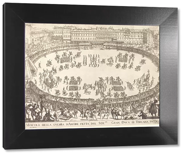 Parade in the Amphitheater, 1616. Creator: Jacques Callot