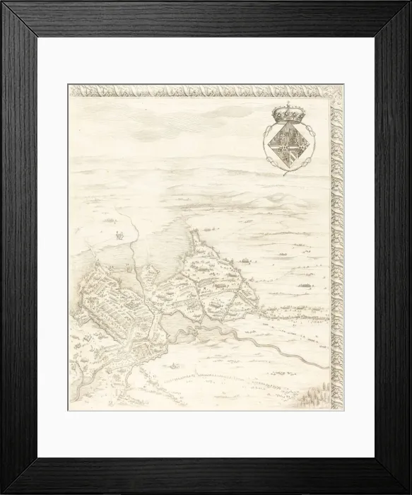 Framed Print : The Siege of Breda [plate 3 of 6], 1627  /  1628. Creator: Jacques Callot