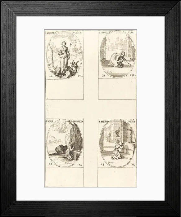 Framed Print : St. Margaret of Antioch; St. Praxedes; St. Mary Magdalene; St. Bridget of Sweden Framed Print : St. Margaret of Antioch; St. Praxedes; St. Mary Magdalene; St. Bridget of Sweden