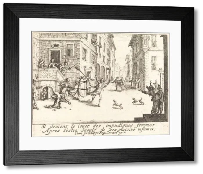 Framed Print : The Ruin, 1635. Creator: Jacques Callot Framed Print : The Ruin, 1635. Creator: Jacques Callot