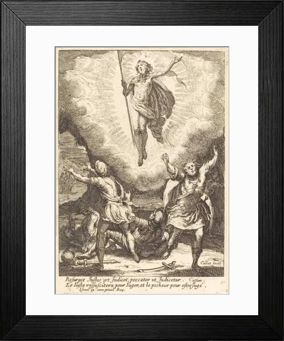 Framed Print : The Resurrection. Creator: Jacques Callot Framed Print : The Resurrection. Creator: Jacques Callot