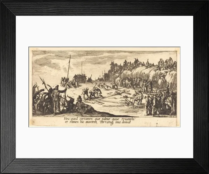 Framed Print : The Nailing to the Cross, c. 1618. Creator: Jacques Callot Framed Print : The Nailing to the Cross, c. 1618. Creator: Jacques Callot