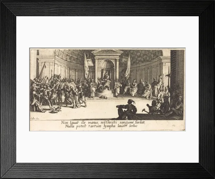 Framed Print : The Condemnation to Death, c. 1618. Creator: Jacques Callot Framed Print : The Condemnation to Death, c. 1618. Creator: Jacques Callot