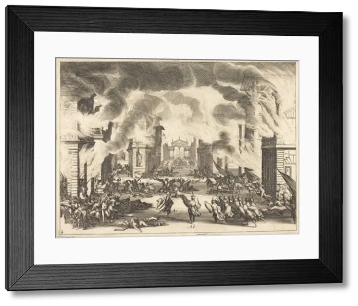 Framed Print : Solimano, Act V, 1620. Creator: Jacques Callot Framed Print : Solimano, Act V, 1620. Creator: Jacques Callot