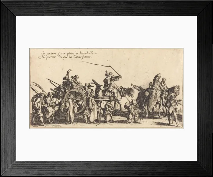 Framed Print : The Bohemians Marching: The Rear Guard, 1621. Creator: Jacques Callot Framed Print : The Bohemians Marching: The Rear Guard, 1621. Creator: Jacques Callot