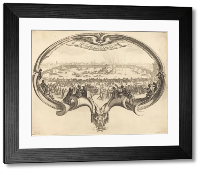 Framed Print : The Fan, 1619. Creator: Jacques Callot Framed Print : The Fan, 1619. Creator: Jacques Callot